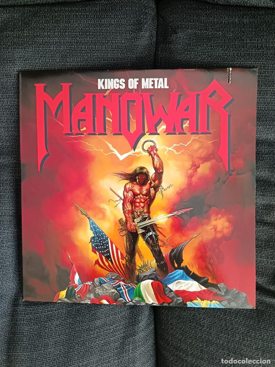 Discos de vinilo: LP Manowar Kings of metal. Atlantic 1988. 81930-1