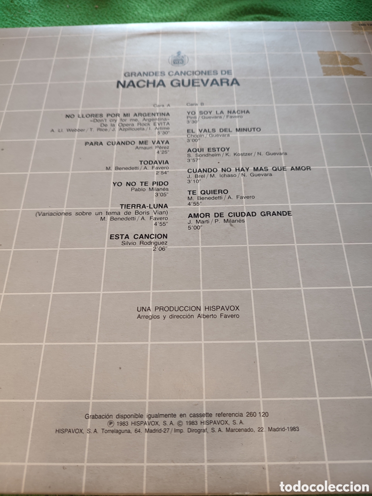Discos de vinilo: Nacha Guevara - Grandes canciones de... - Foto 2
