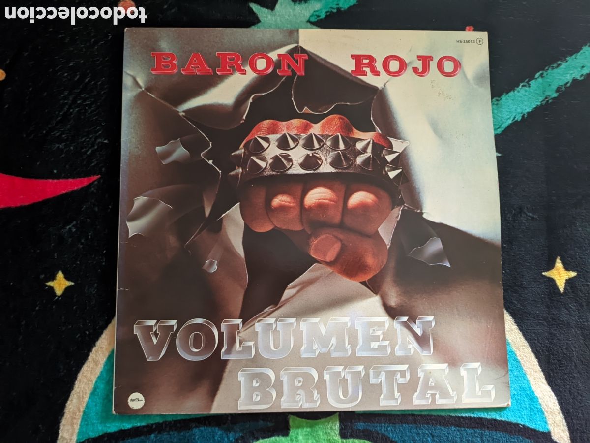 Discos de vinilo: // Baron Rojo &ndash; Volumen Brutal - Chapa/Serdisco Espa&ntilde;a 1981 stereo