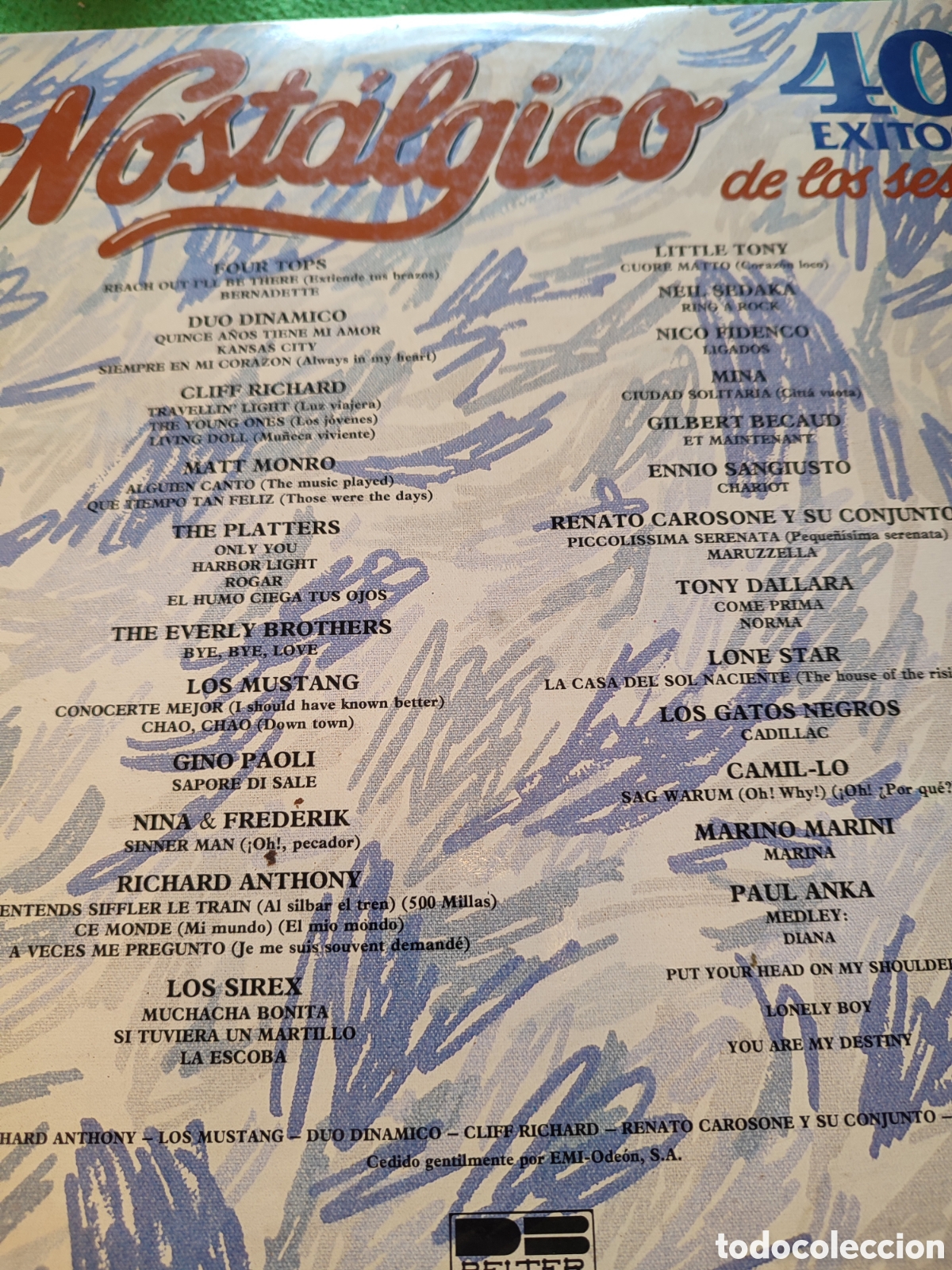 Discos de vinilo: Nost&aacute;lgico - 40 exitos de los sesenta 2 lps - Foto 5