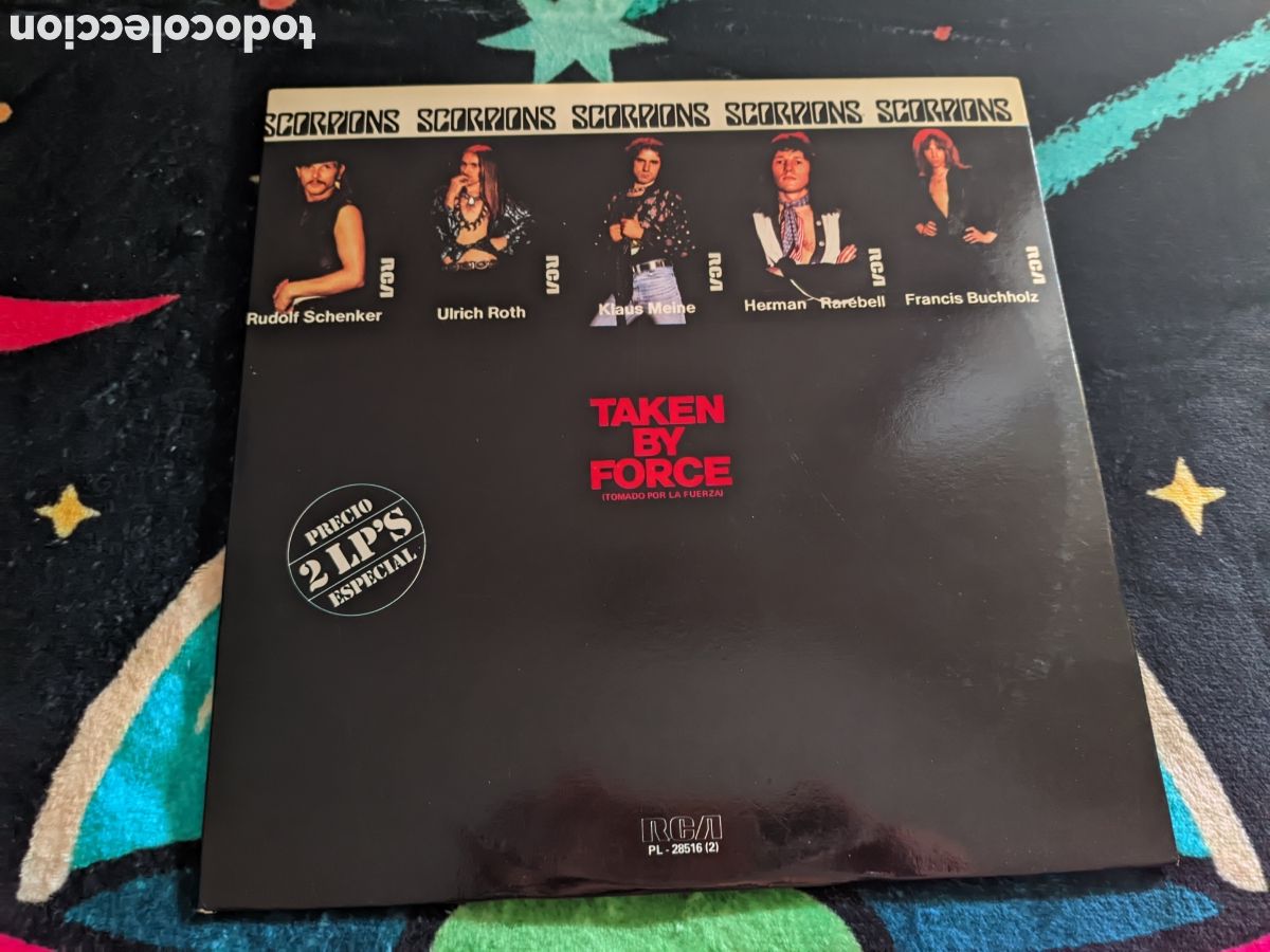 Discos de vinilo: // Scorpions &ndash; Taken By Force = Tomado Por La Fuerza / Virgin Killer - RCA V&iacute;ctor Espa&ntilde;a 1982,2LPS,
