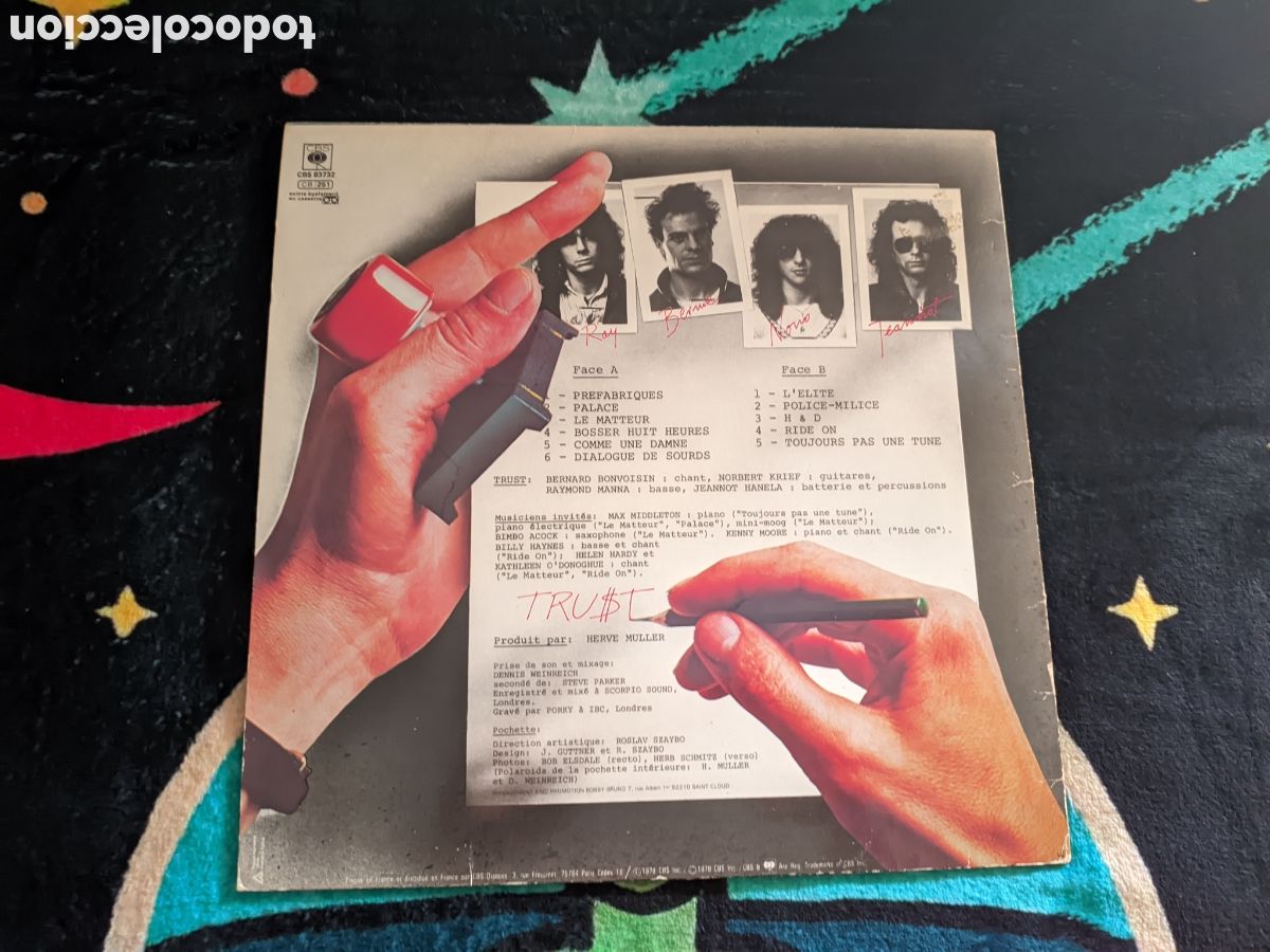 Discos de vinilo: // Trust - CBS Francia 1979 - Foto 2