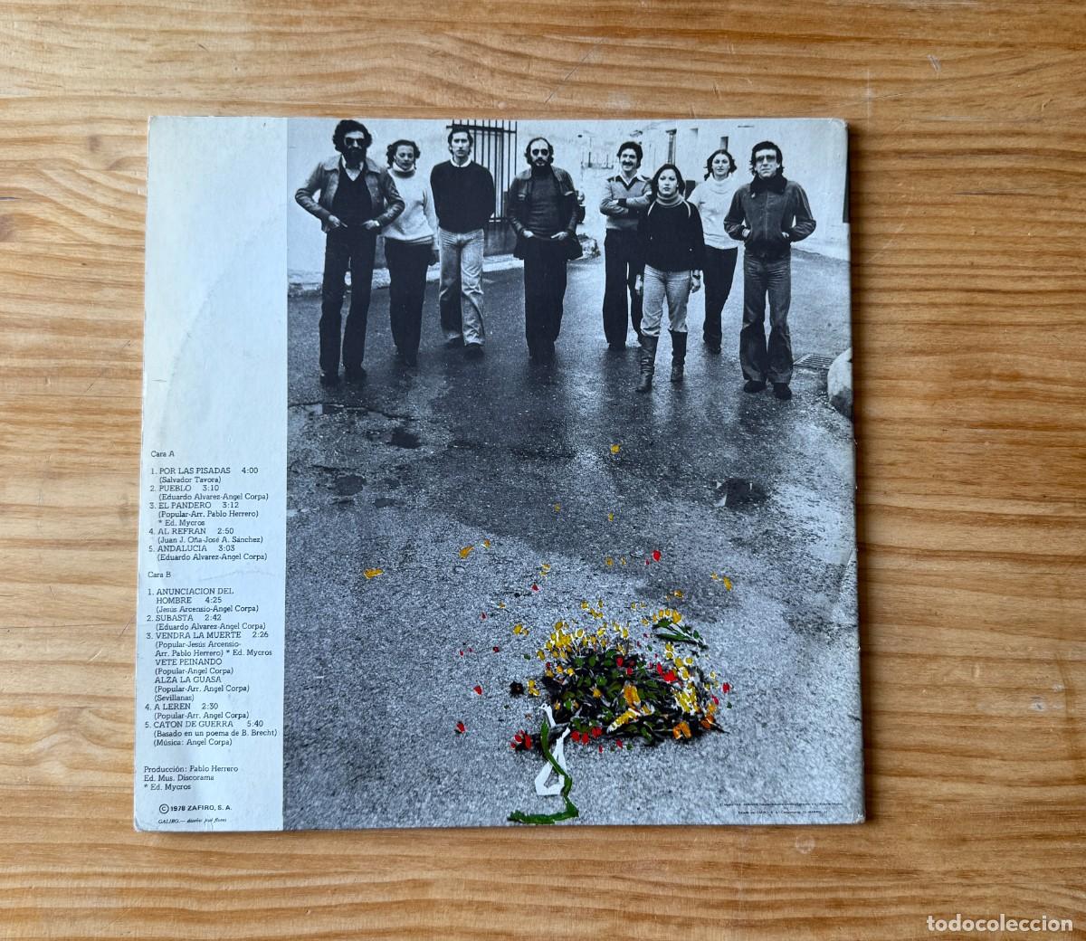 Discos de vinilo: Jarcha &lrm;&ndash; Por Las Pisadas. Spain 1978 - Foto 4