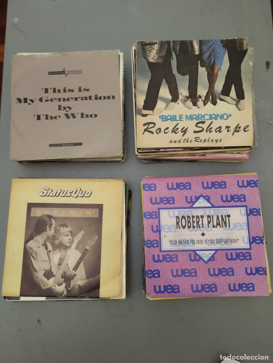 Discos de vinilo: Lote de 111 SG y EP's pop rock internacional Bastantes PROMO
