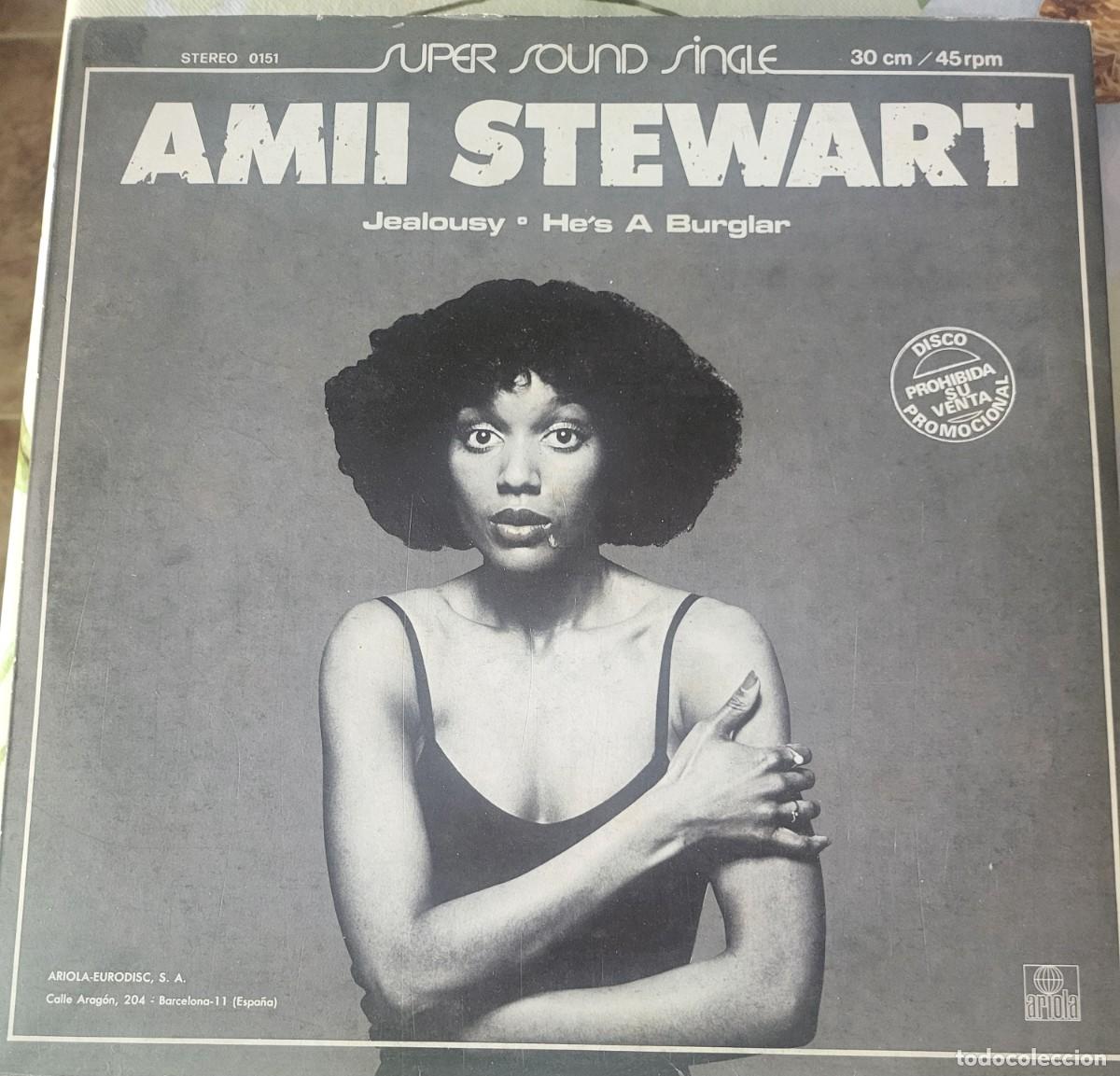 Discos de vinilo: Amii Stewart / Blondie Maxi-Single sello Ariola editado en Espa&ntilde;a a&ntilde;o 1980...promocional.