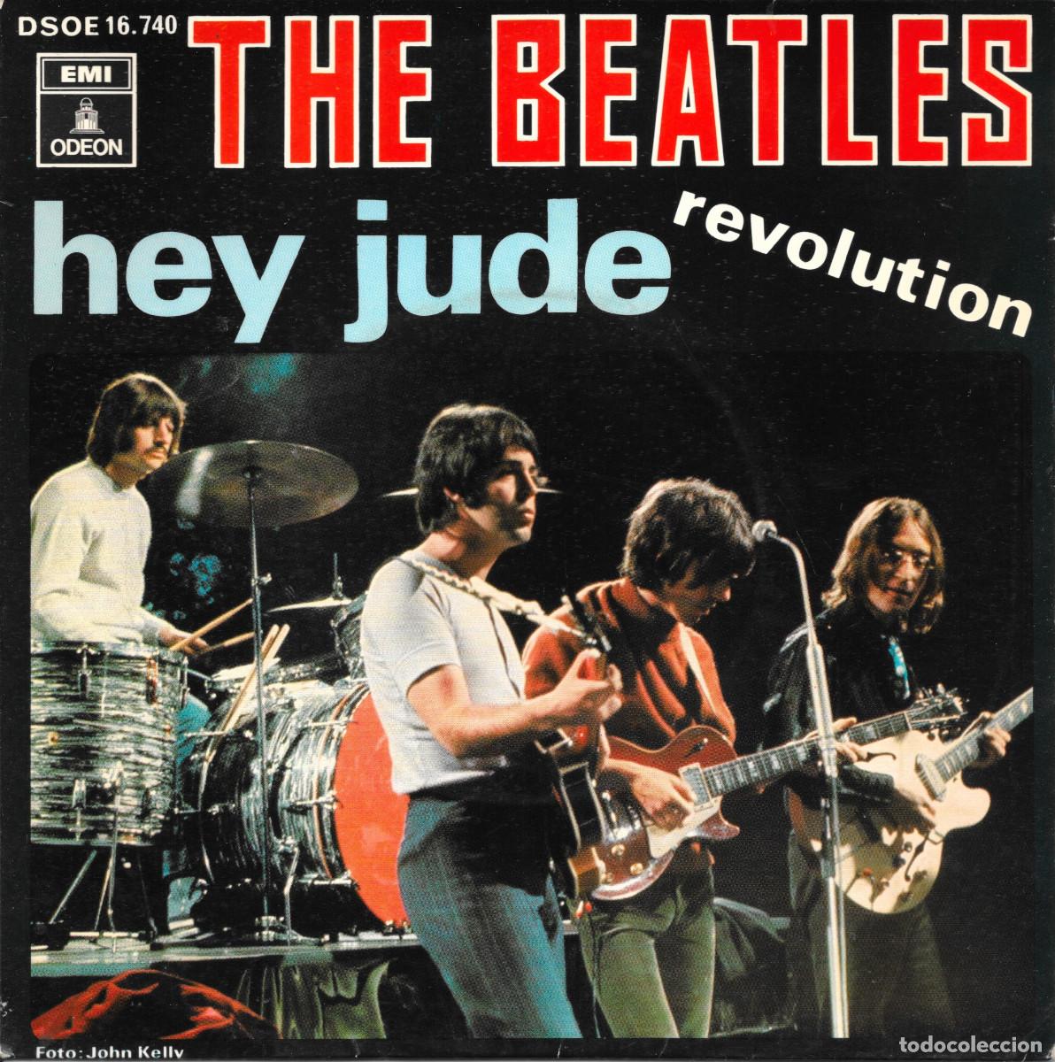 Discos de vinilo: Single - Hey Jude / Revolution - 1968 edici&oacute;n espa&ntilde;ola - Beatles