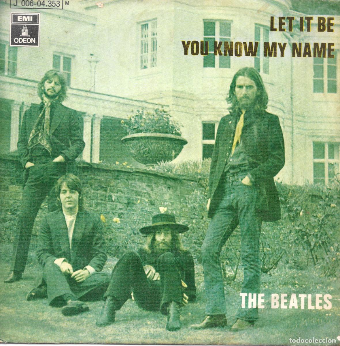 Discos de vinilo: Single - Let it be / You know my name - 1970 edici&oacute;n espa&ntilde;ola - Beatles - Compra minima 6&euro;