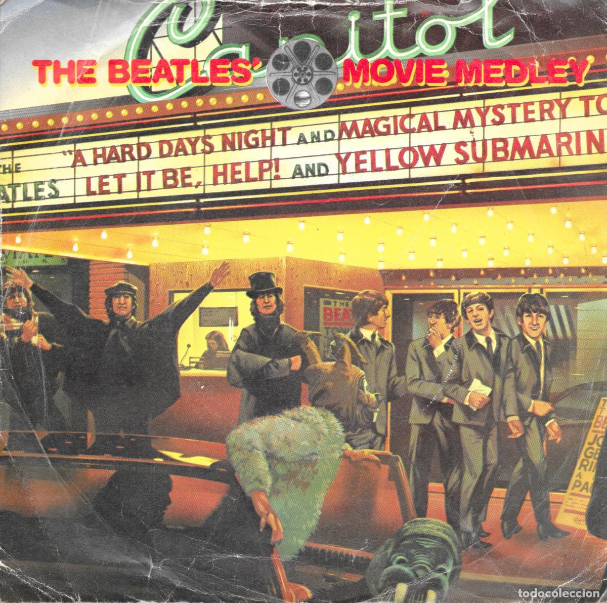 Discos de vinilo: Single The Beatles Movie Medley - 1982 edici&oacute;n britanica - Beatles