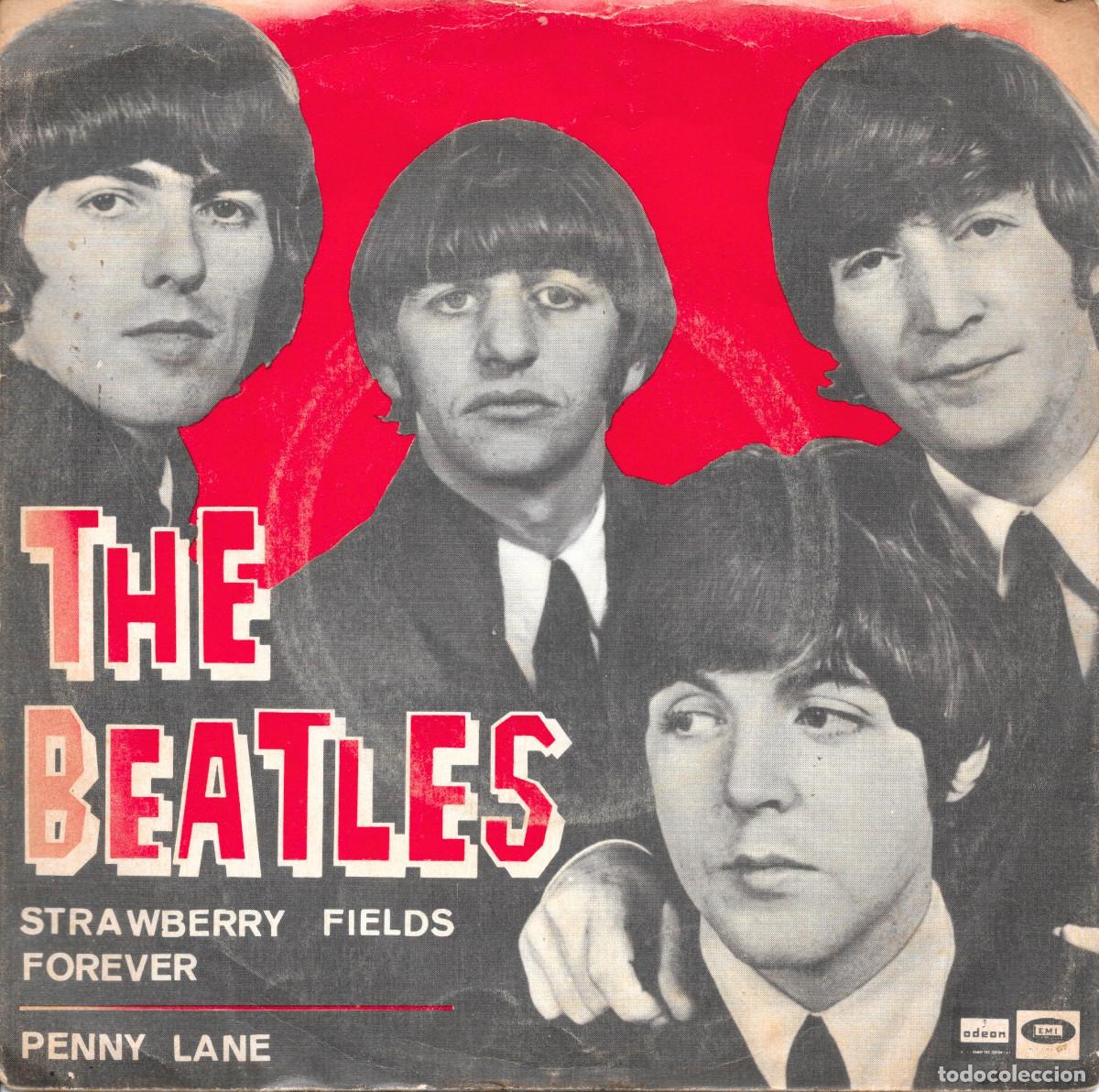 Discos de vinilo: Single - Strawberry fields forever / Penny lane - 1967 edici&oacute;n espa&ntilde;ola - Beatles