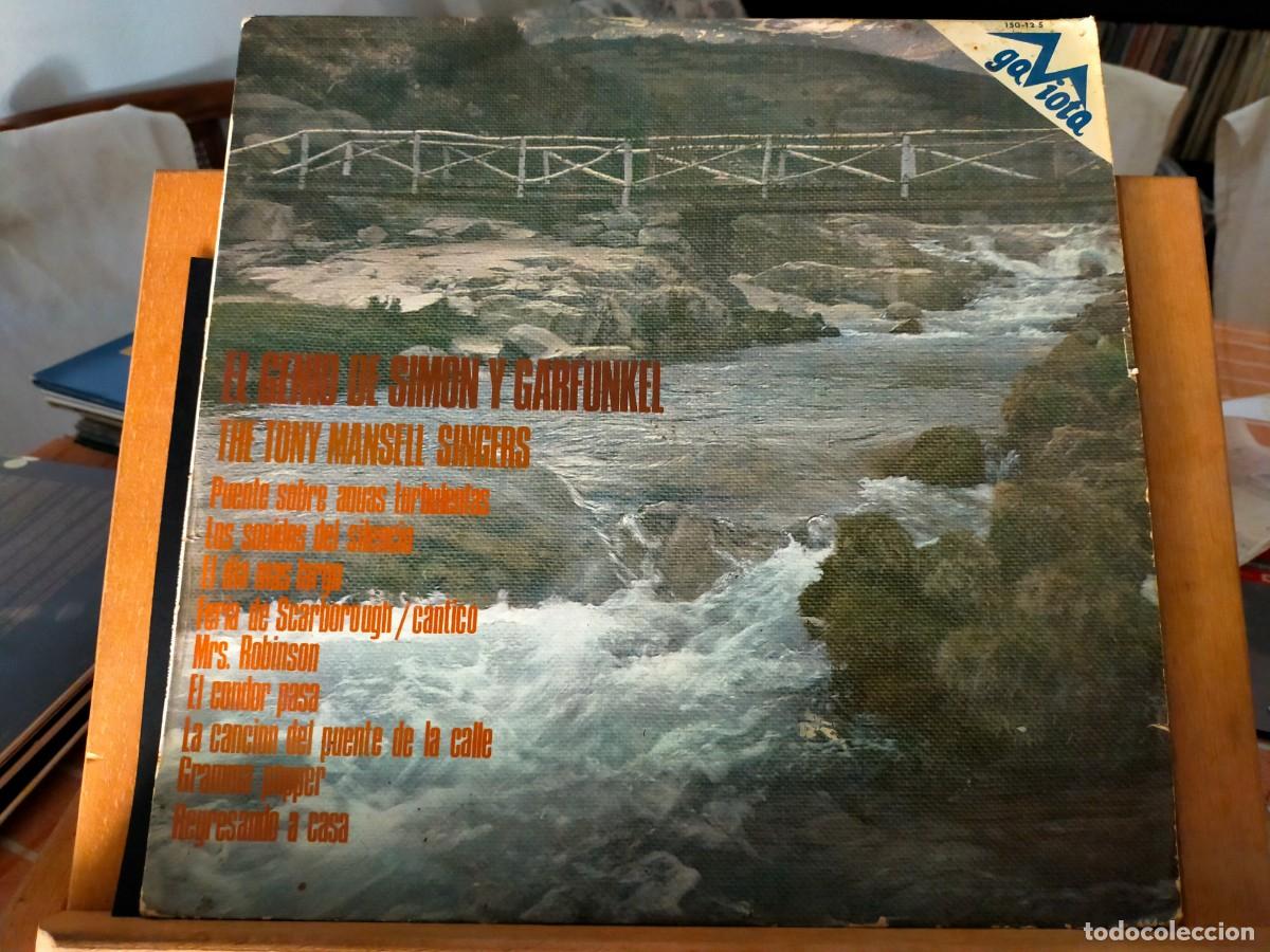 Discos de vinilo: THE TONY MANSELL SINGERS. EL GENIO DE SIMON Y GARFUNKEL. GAVIOTA. 9 TEMAS. VER DESCRIPCI&Oacute;N. 1973