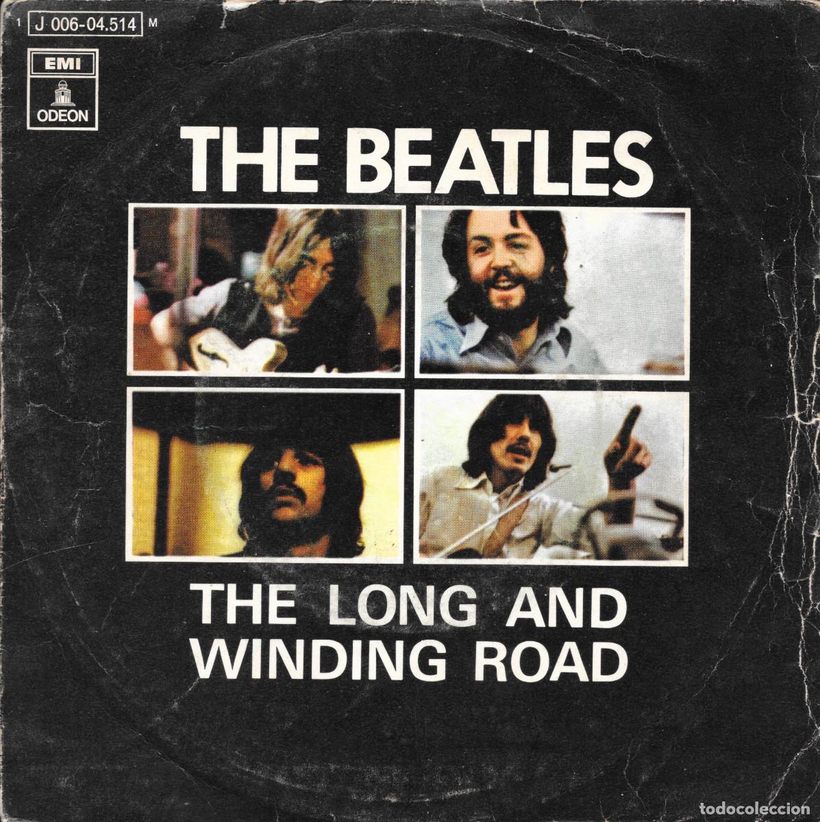 Discos de vinilo: Single -The long and winding road / For you blue -1970 edici&oacute;n espa&ntilde;ola -Beatles pedido minimo 6&euro;
