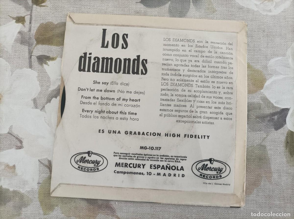 Discos de vinilo: Los Diamonds ep original - Foto 2