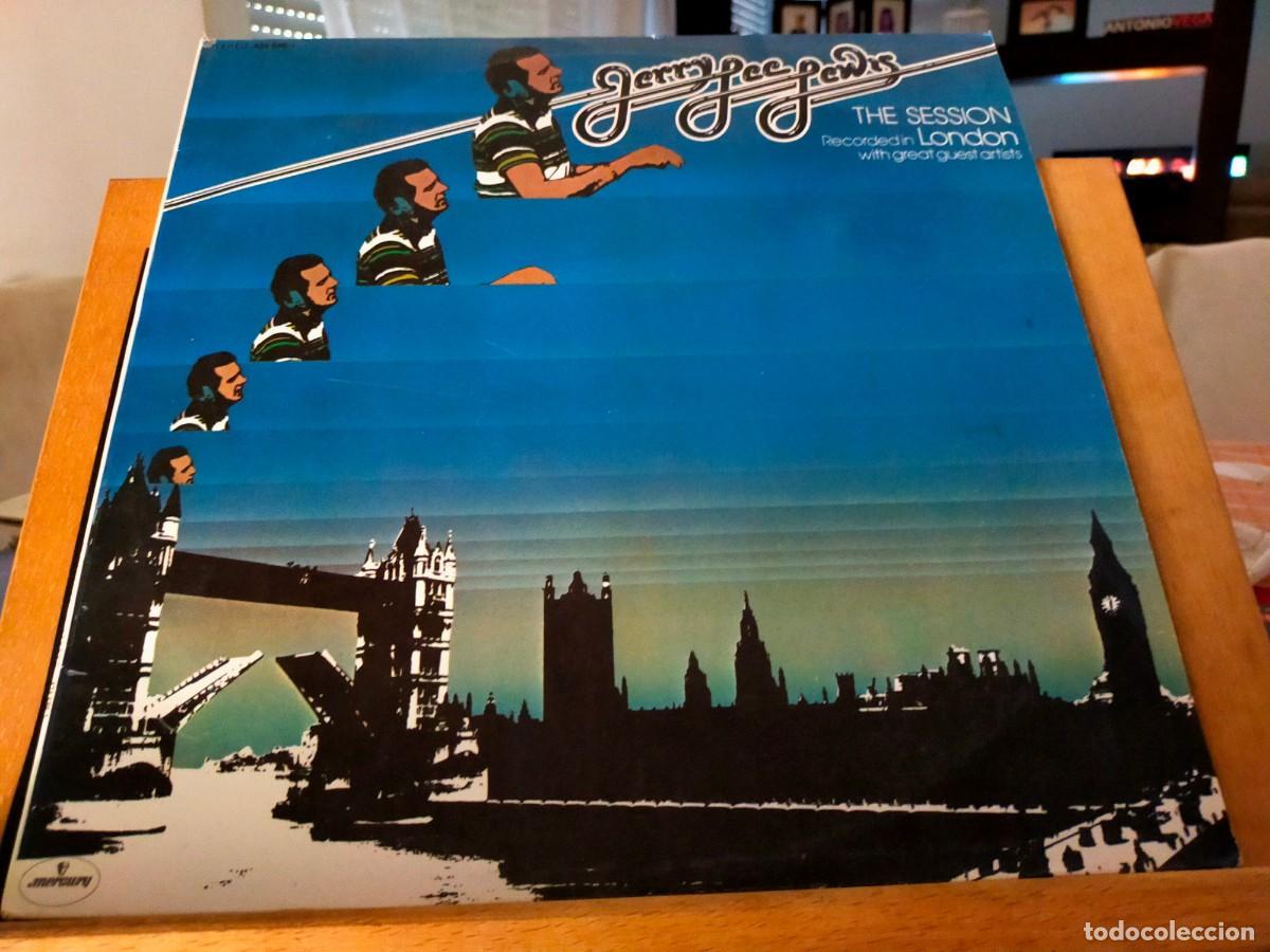 Discos de vinilo: JERRY LEE LEWIS. THE SESSION LONDON. WITH GREAT GUEST ARTISTS. MERCURY 10 TEMAS. 1974