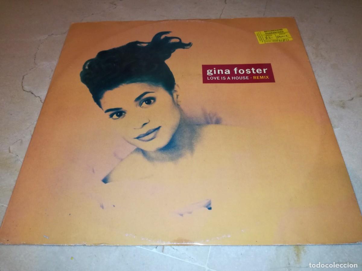 Discos de vinilo: GINA FOSTER-LOVE IS A HOUSE-REMIX-ORIGINAL 1989-VINILO EN MUY BUEN ESTADO
