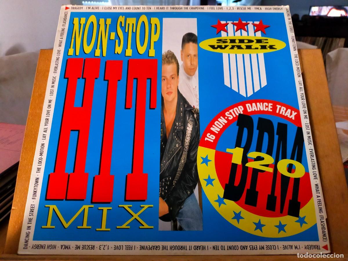 Discos de vinilo: NON-STOP HIT MIX. SIDE WALK. 16 NON-STOP DANCE TRAX, HALLMARK RECORDS. 16 TEMAS. 1989
