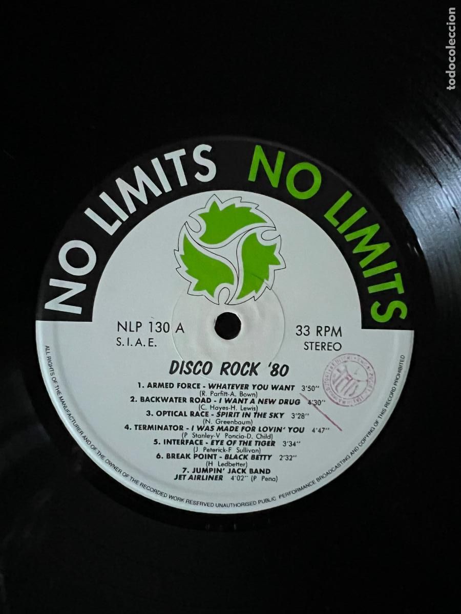 Discos de vinilo: DISCO ROCK &acute;80 / ARMED FORCE / BACKWATER ROAD....LP NO LIMITS - Foto 3