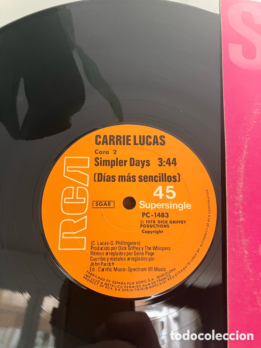 Discos de vinilo: Carrie Lucas - Dance With You - Foto 5