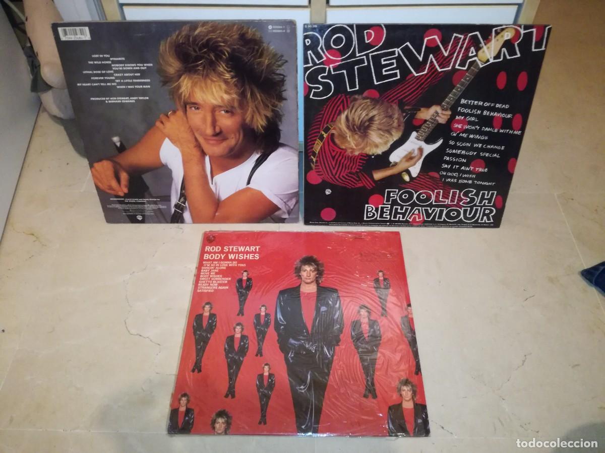 Discos de vinilo: LOTE DE 3 LPs DE ROD STEWART-EDICIONES ESPA&Ntilde;OLAS - Foto 2