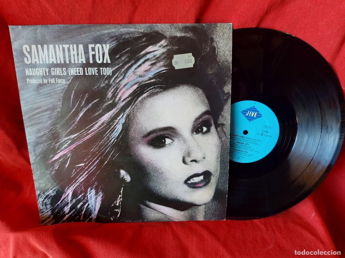 Discos de vinilo: MAXI GINGLE 45 RPM SAMANTHA FOX NAUGHTY MAXI ( PEDIDOS MINIMOS 10 &euro; ) RF, CAJA N&ordm;1