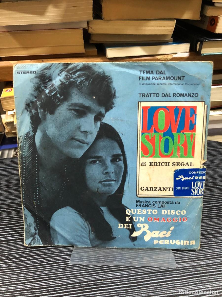 Discos de vinilo: Love Story (Tema dal film Paramount / Omaggio dei Baci Perugina) Francis Lai / Erich Segal