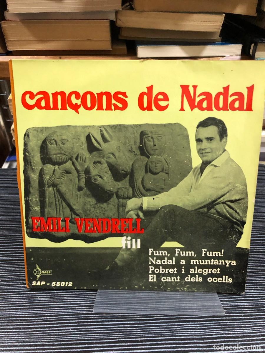Discos de vinilo: Can&ccedil;ons de Nadal (Fum, Fum, Fum! / El cant dels ocells...) Emili Vendrell fill