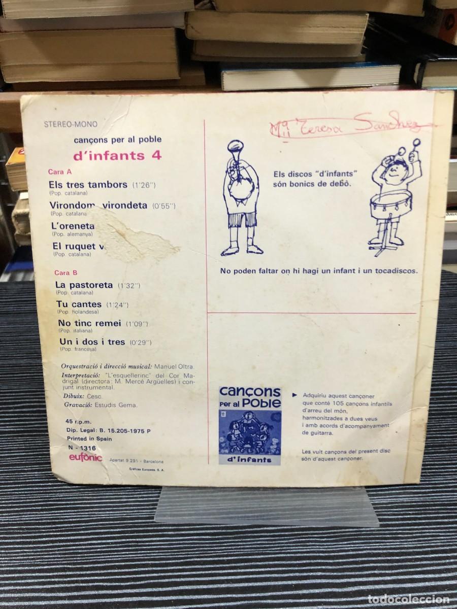 Discos de vinilo: dinfants 4 - Can&ccedil;ons per al poble Varios / Euf&ograve;nic - Foto 2