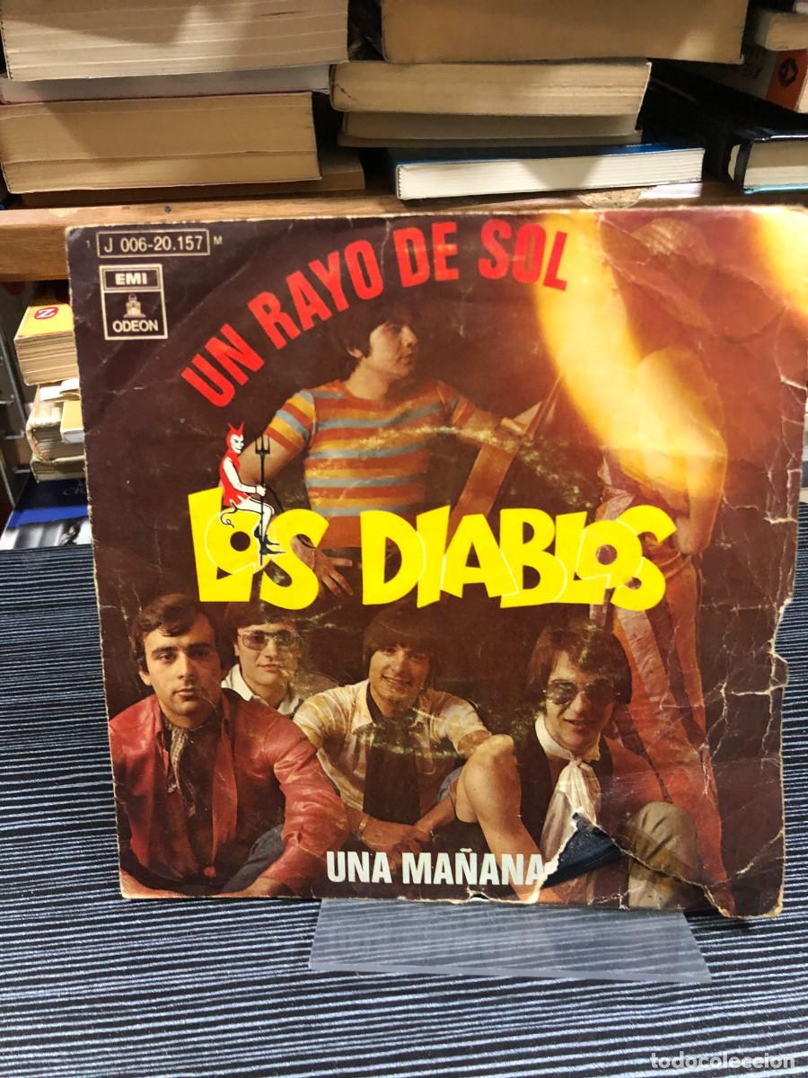 Discos de vinilo: Un rayo de sol / Una ma&ntilde;ana Los Diablos