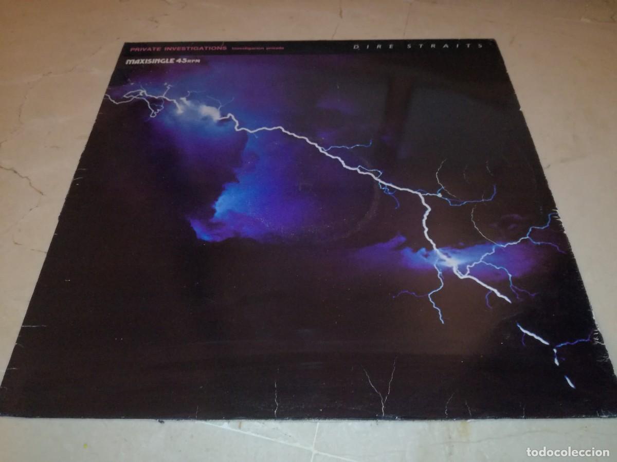 Discos de vinilo: DIRE STRAITS-PRIVATE INVESTIGATIONS-ORIGINAL ESPA&Ntilde;OL 1982