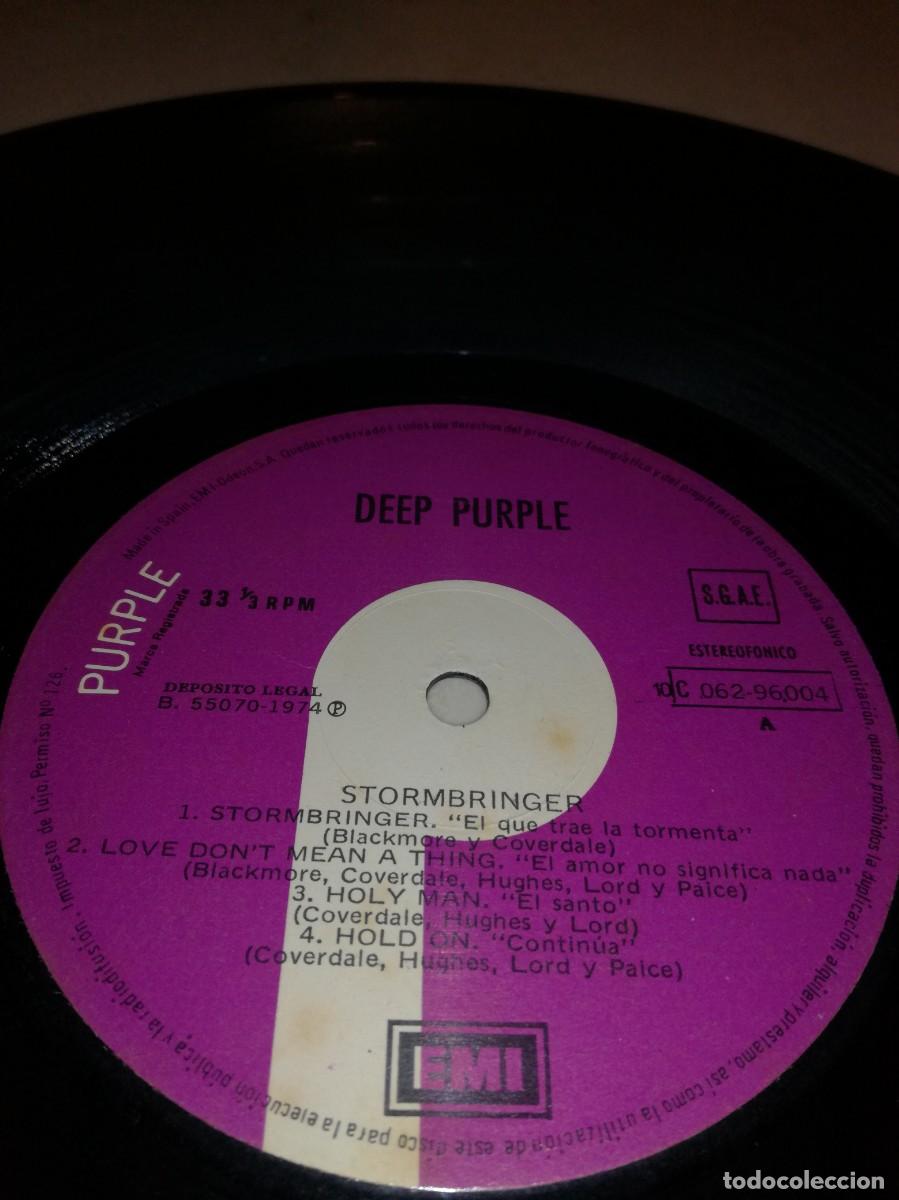Discos de vinilo: DEEP PURPLE-STORMBRINGER-EDICI&Oacute;N ESPA&Ntilde;OLA - Foto 3