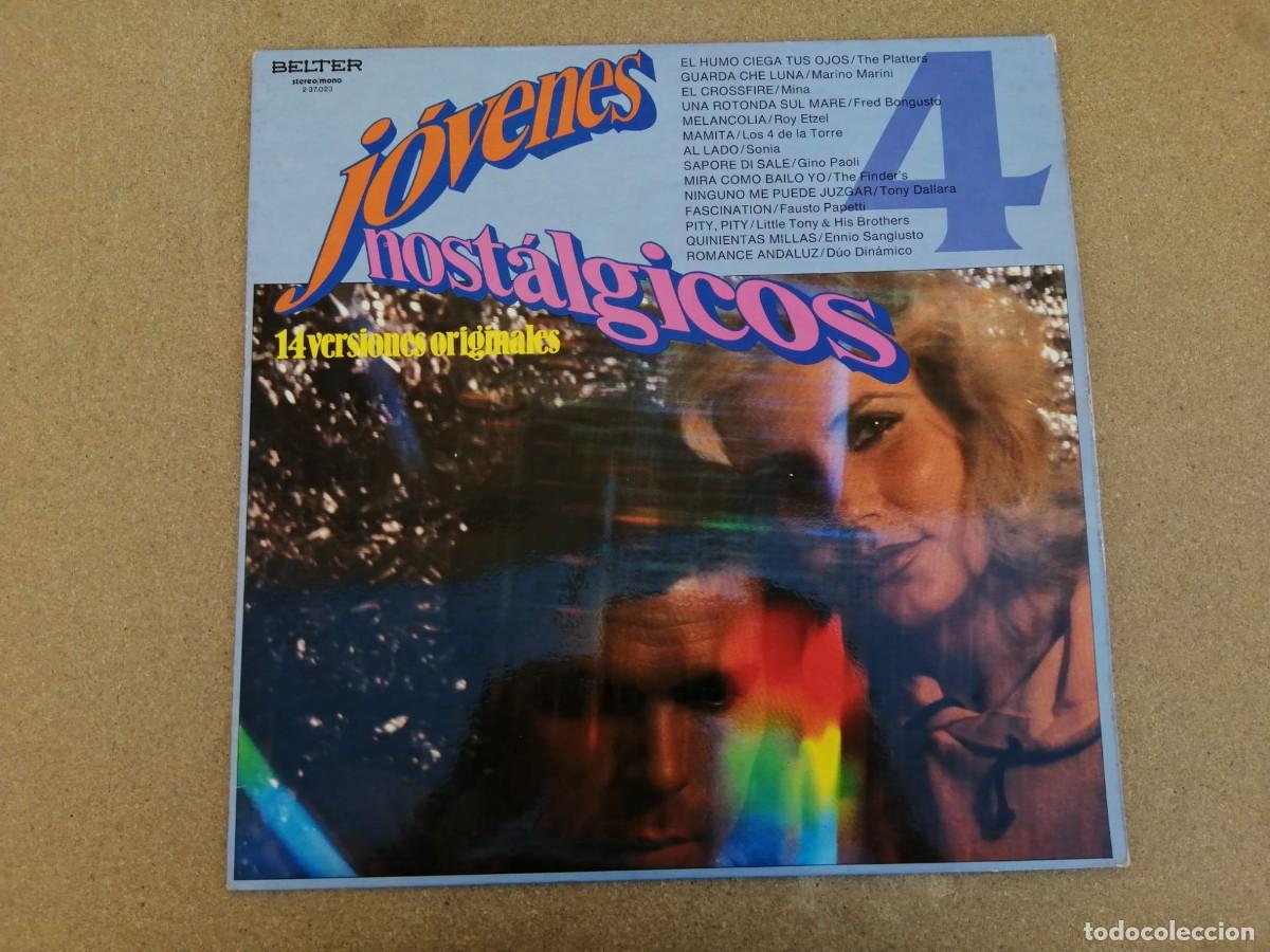 Discos de vinilo: DISCO LP. JOVENES NOSTALGICOS NUMERO 4 (PLATTERS - MINA - ROY ETZEL - GINO PAOLI - DUO DINAMICO -..