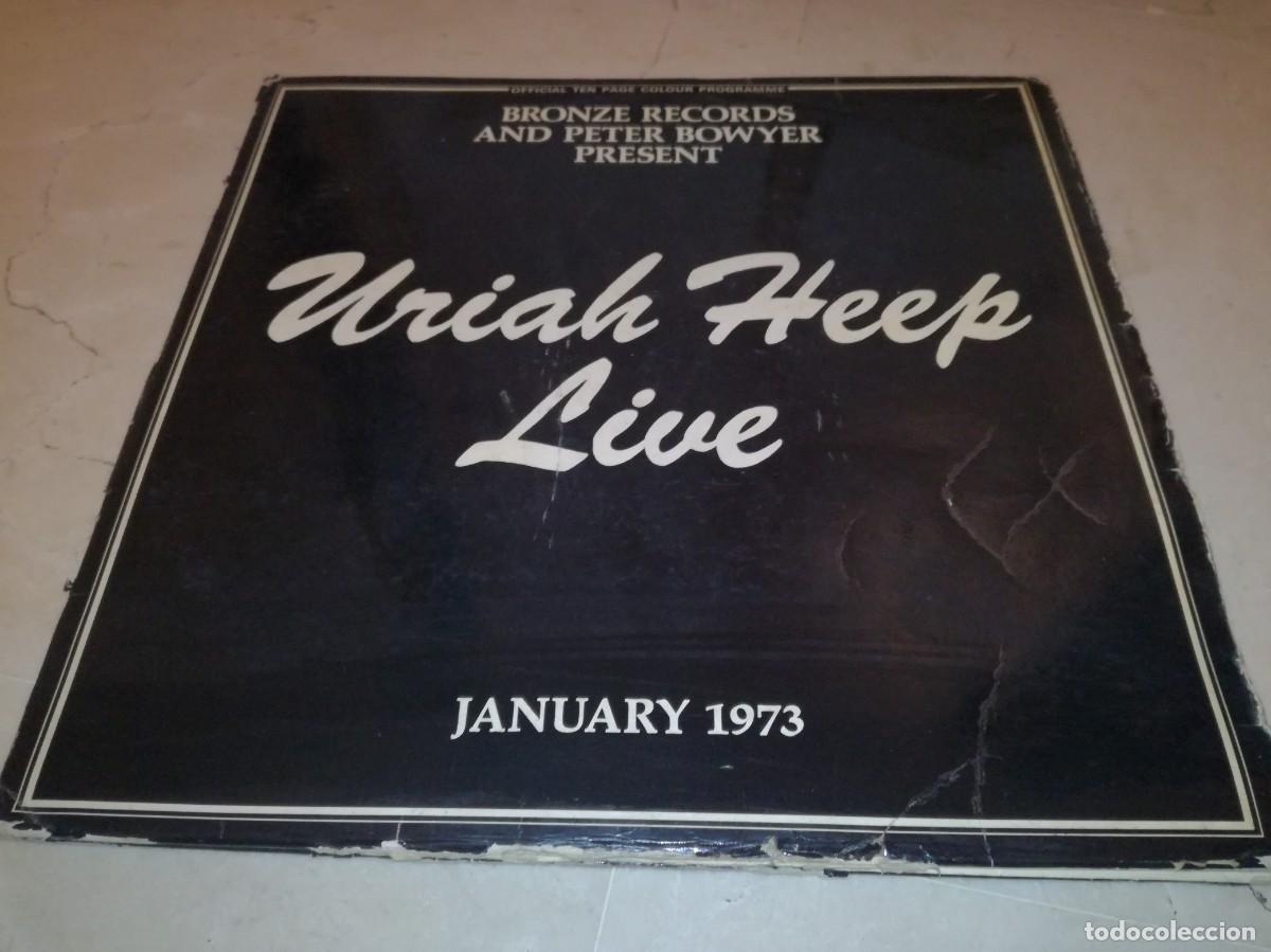 Discos de vinilo: URIAH HEEP LIVE-JANUARY 1973-DOBLE LP-CONTIENE LOS ENCATES-PRIMERA EDICI&Oacute;N ESPA&Ntilde;OLA ISLAND 1973