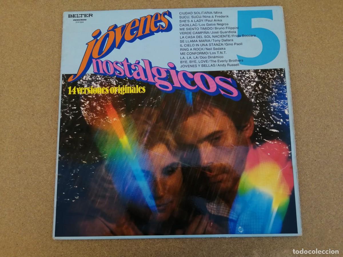 Discos de vinilo: DISCO LP. JOVENES NOSTALGICOS NUMERO 5 (PAUL ANKA - MINA - GINO PAOLI - DUO DINAMICO - NEIL SEDAKA)