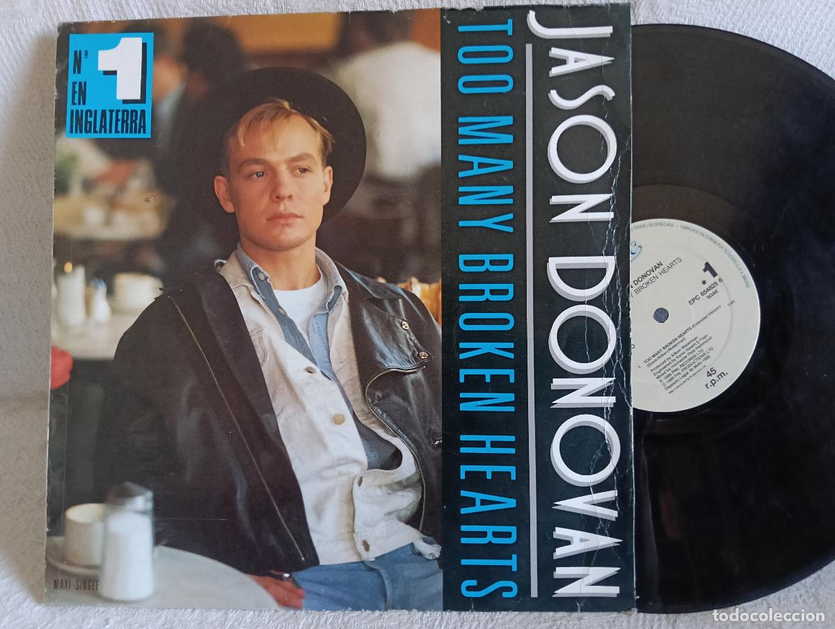 Discos de vinil: JASON DONOVAN Too Many Broken Hearts Maxi Usado.Ver titulos y dem&aacute;s informaci&oacute;n en fotos.Pedido m&iacute;ni