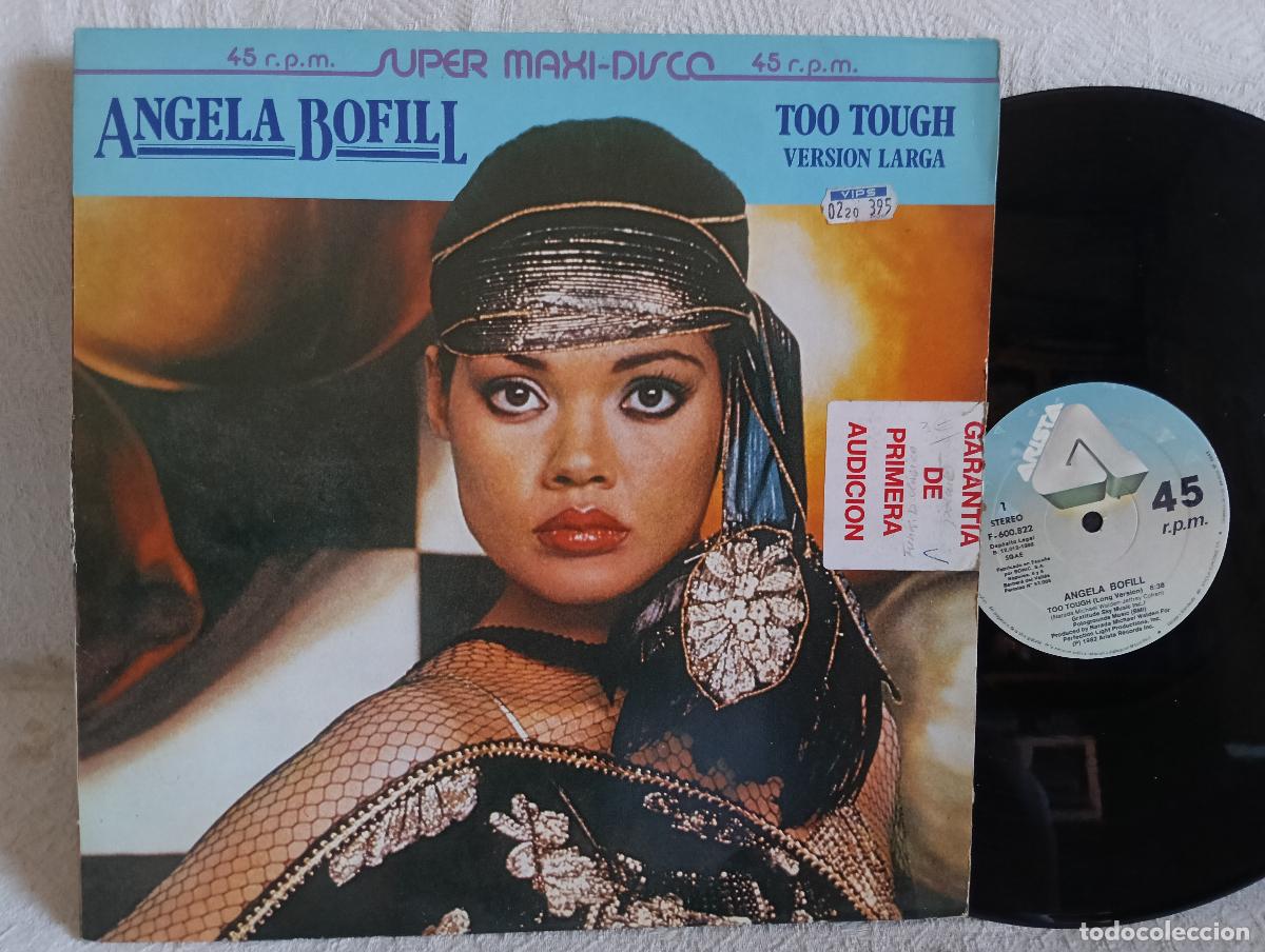 Discos de vinilo: ANGELA BOFILL Too Tough Maxi Excelente estado.Ver titulos y dem&aacute;s informaci&oacute;n en fotos.Pedido m&iacute;nim