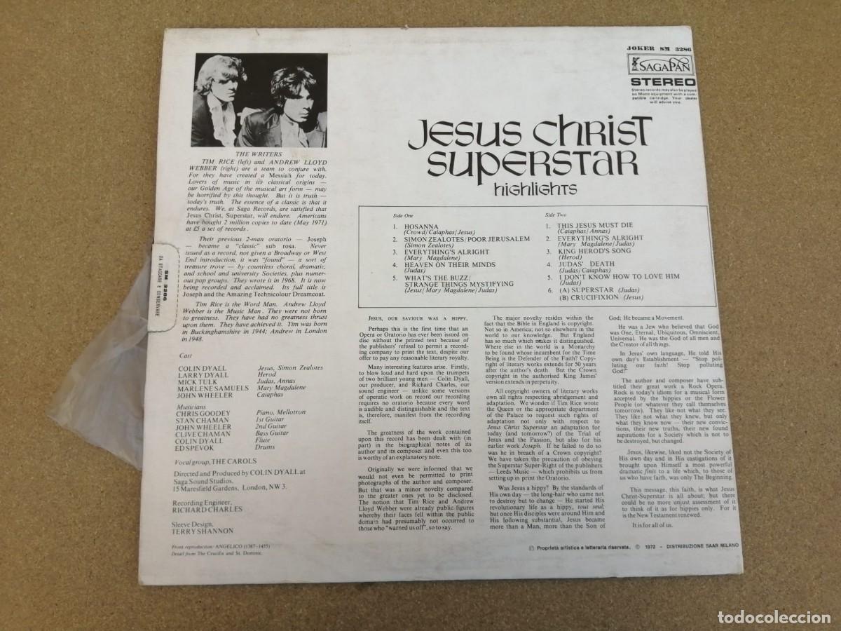 Discos de vinilo: DISCO LP. JESUS CHRIST SUPERSTAR (OPERA ROCK) - Foto 2