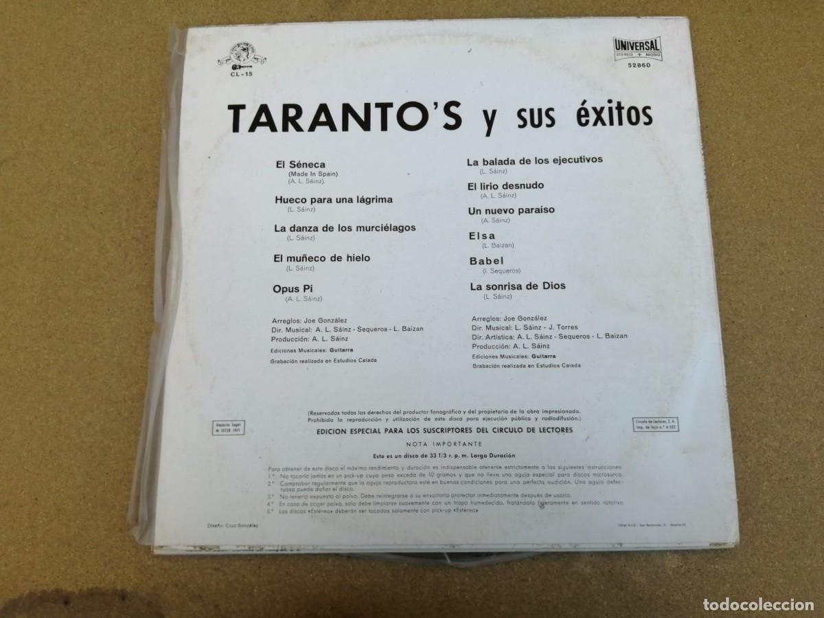 Discos de vinilo: DISCO LP. TARANTOS Y SUS EXITOS - Foto 2