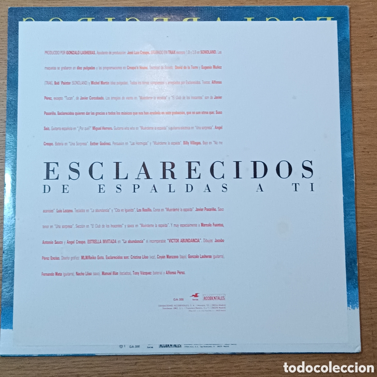 Discos de vinilo: Esclarecidos LP De Espaldas A Mi - Foto 7