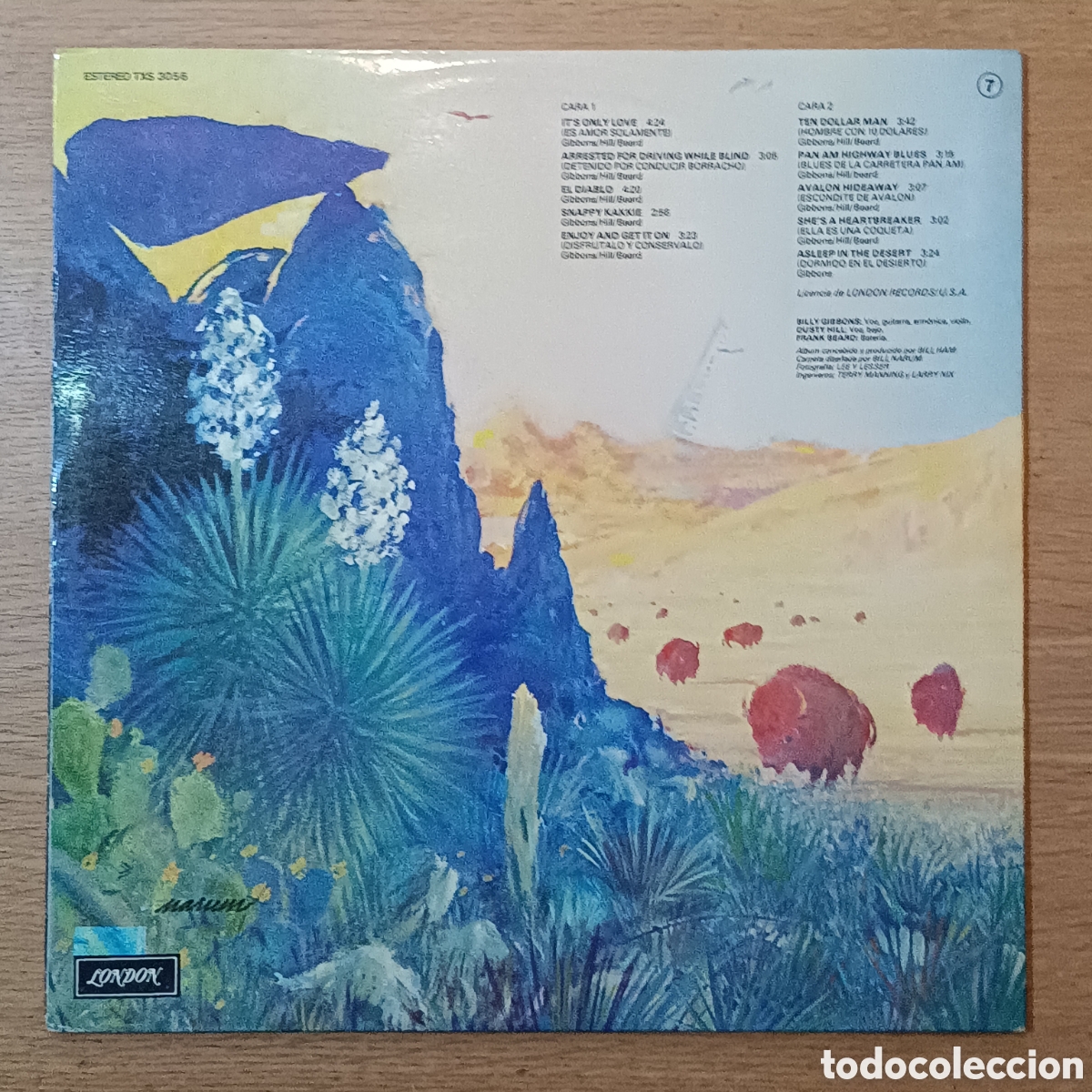 Discos de vinilo: ZZ Top LP Tejas (Gatefold) - Foto 2