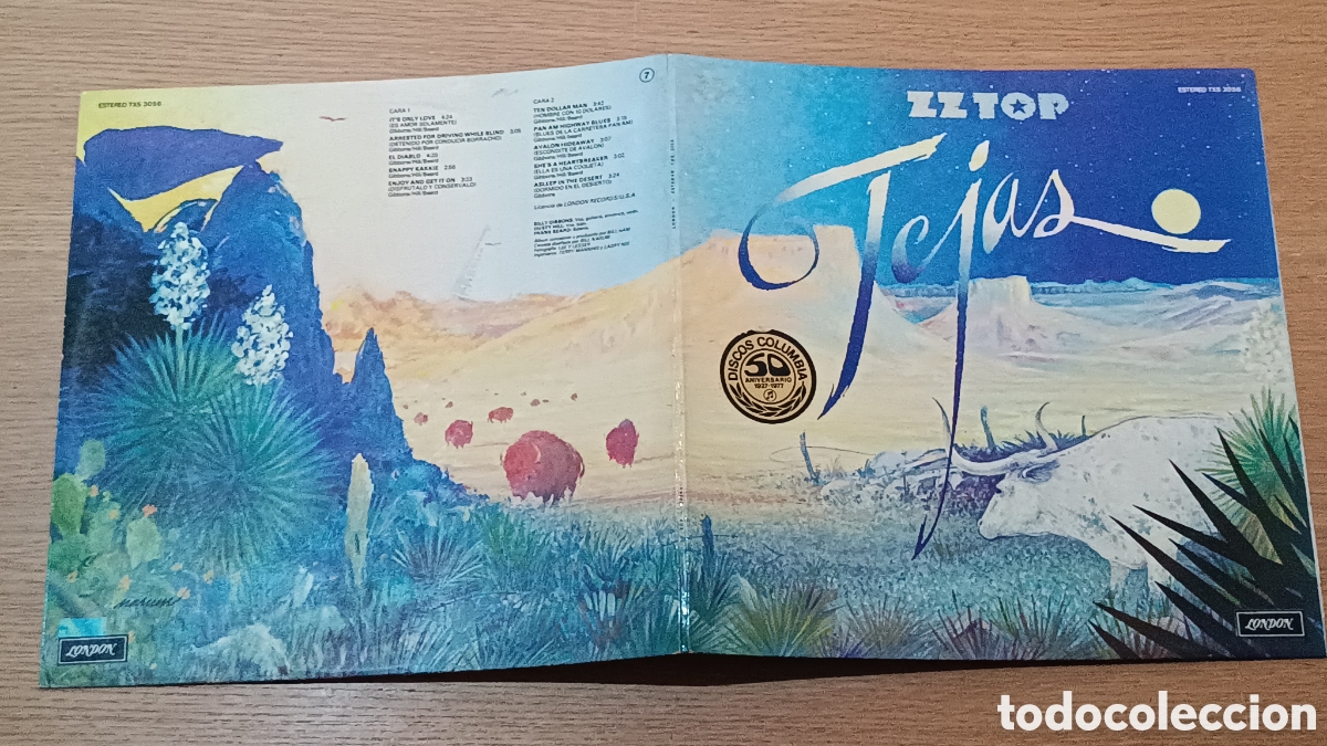 Discos de vinilo: ZZ Top LP Tejas (Gatefold) - Foto 3