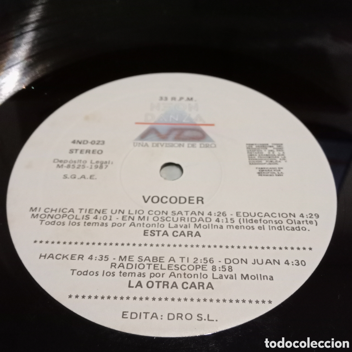 Discos de vinilo: VOCODER - VOCODER - LP - Foto 7