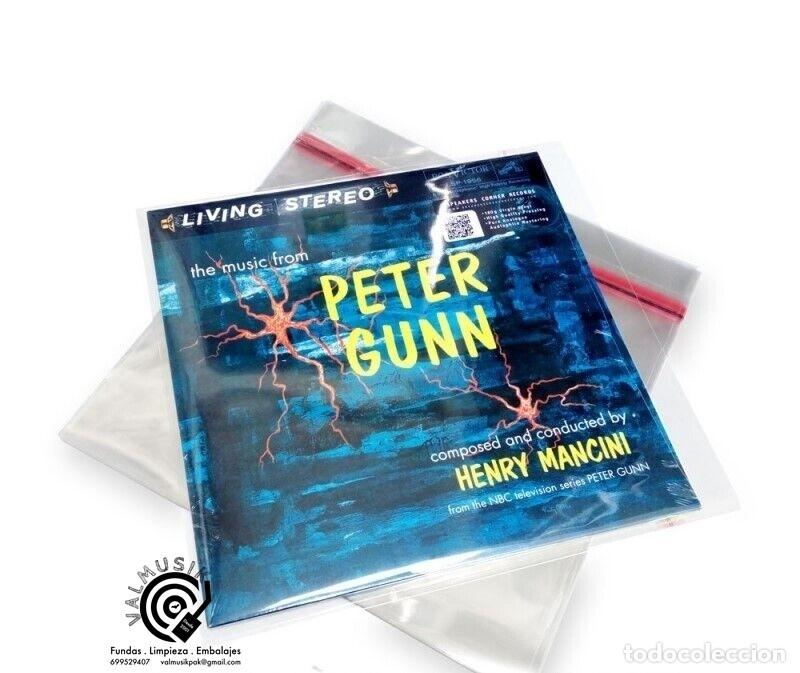 Discos de vinilo: 100 FUNDAS EXTERIORES LP AUTOCIERRE ADHESIVO PARA DISCOS DE VINILO LP 12&rdquo; MAXI