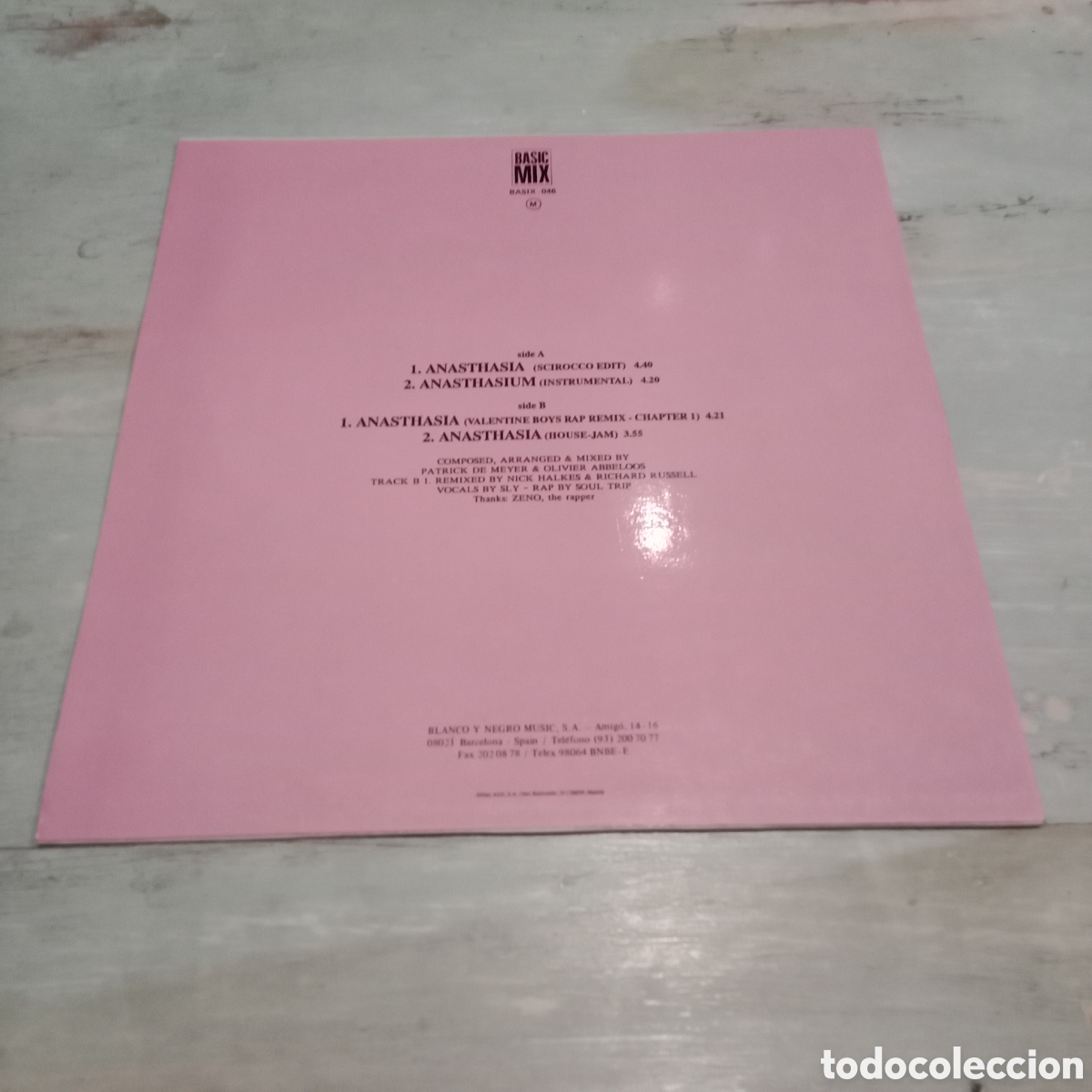 Discos de vinilo: T. 99 - ANASTHASIA - MAXI-SINGLE 12&rdquo; - Foto 2