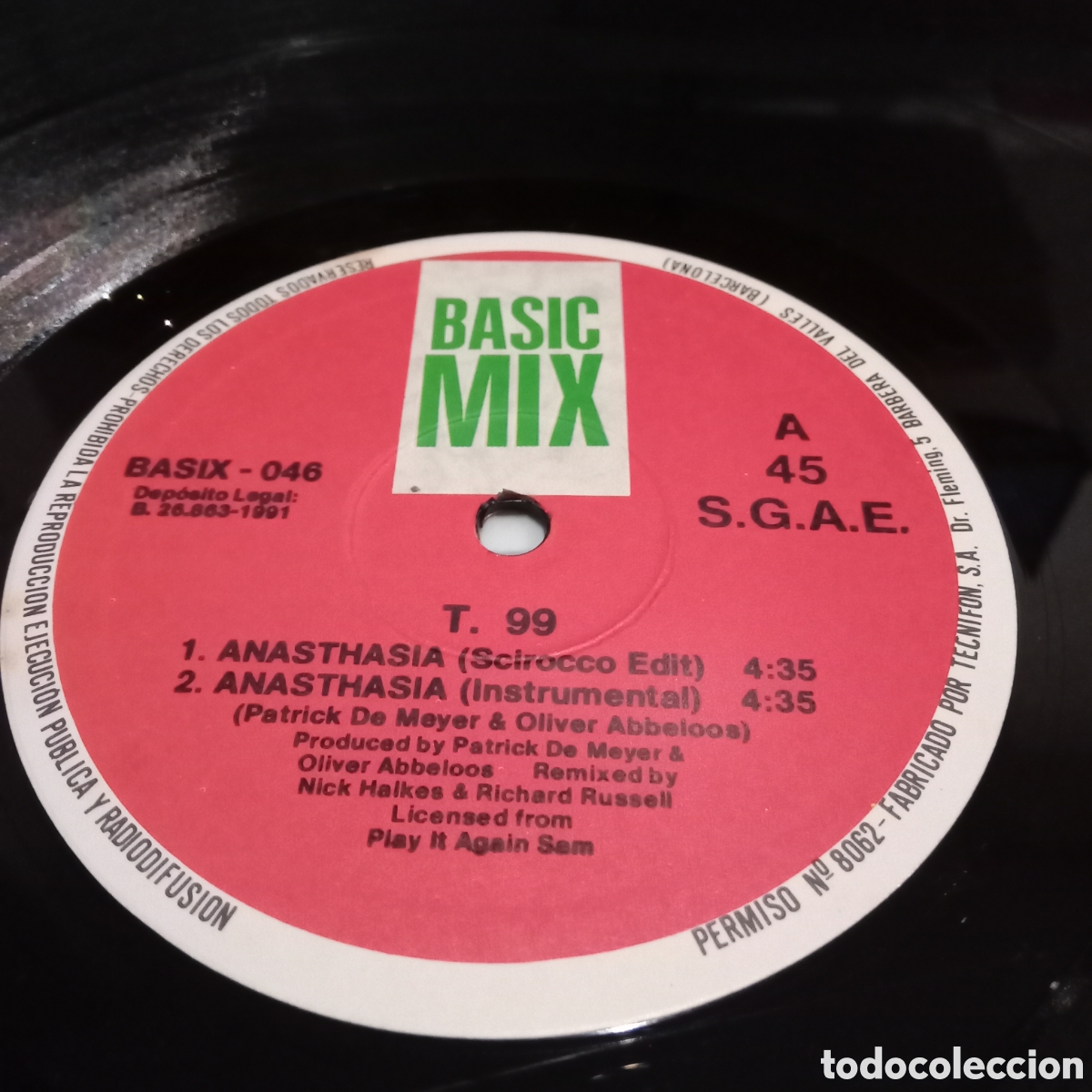 Discos de vinilo: T. 99 - ANASTHASIA - MAXI-SINGLE 12&rdquo; - Foto 4