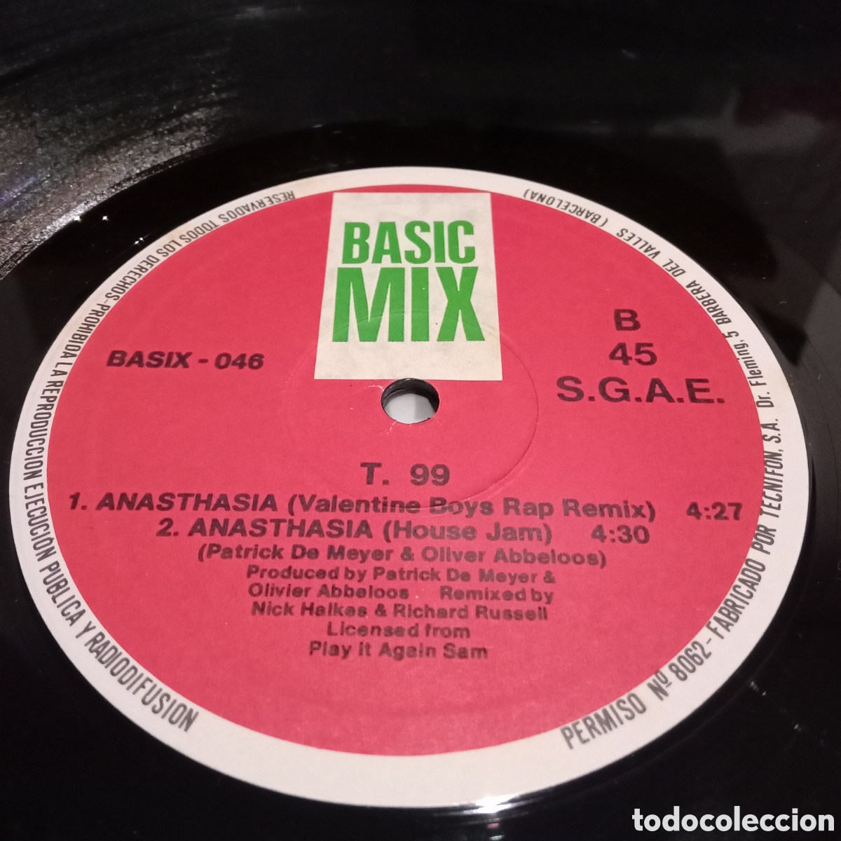 Discos de vinilo: T. 99 - ANASTHASIA - MAXI-SINGLE 12&rdquo; - Foto 5