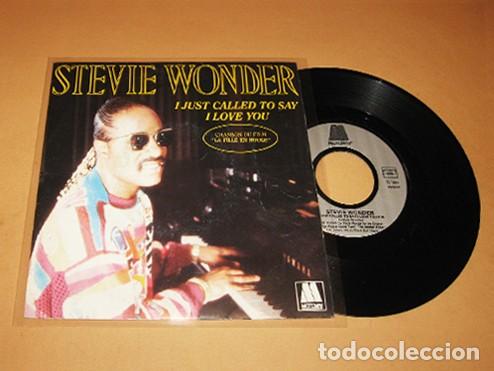 Discos de vinilo: STEVIE WONDER - I JUST CALLED TO SAY I LOVE YOU (LA MUJER DE ROJO / SOUNDTRACK) - SINGLE - 1984