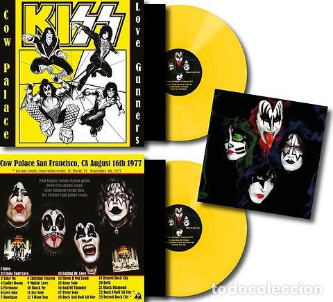 Discos de vinilo: DOBLE VINILO DE KISS - COW PALACE , LOVE GUNNERS - LEER DESCRIPCI&Oacute;N Y CONDICIONES VENTA