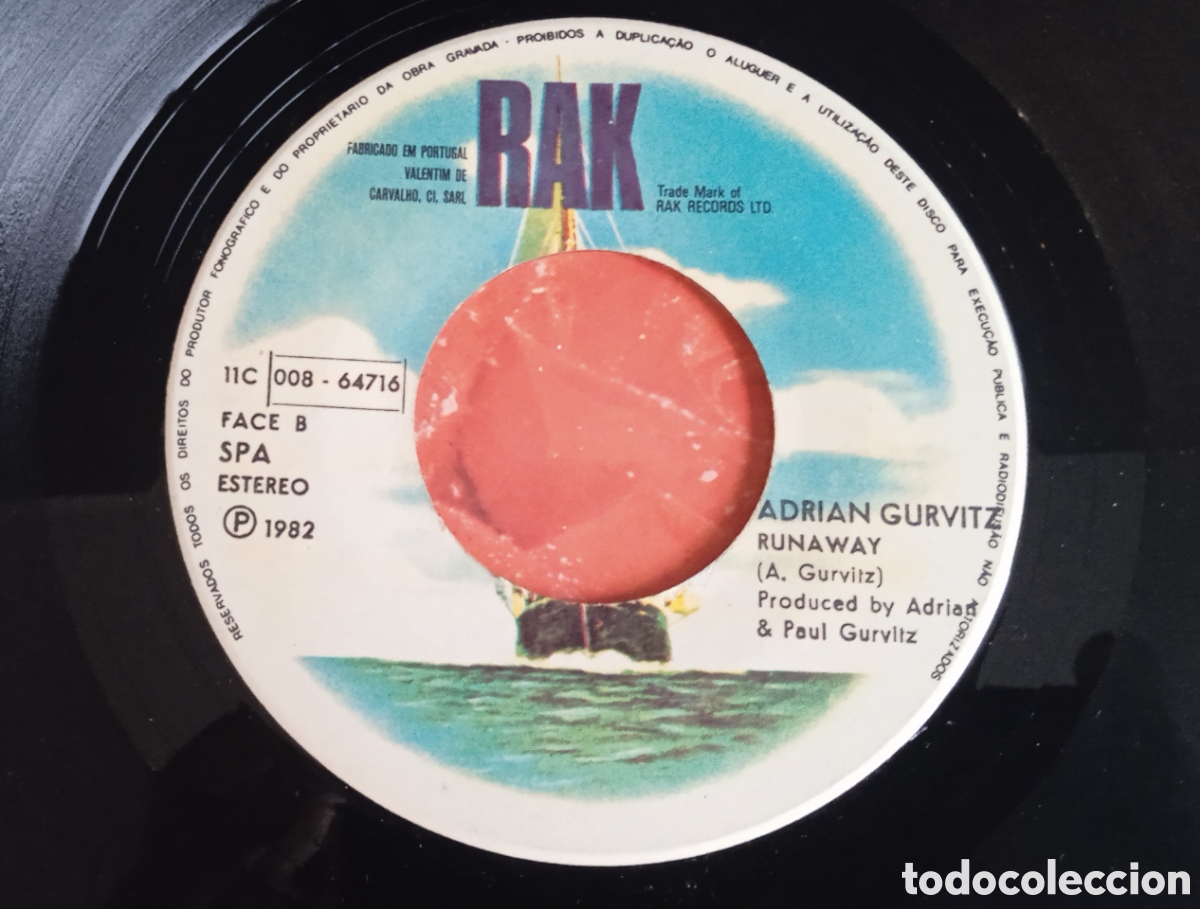 Discos de vinilo: ADRIAN GURVITZ - Classic (1982) disco de vinilo single - Foto 3
