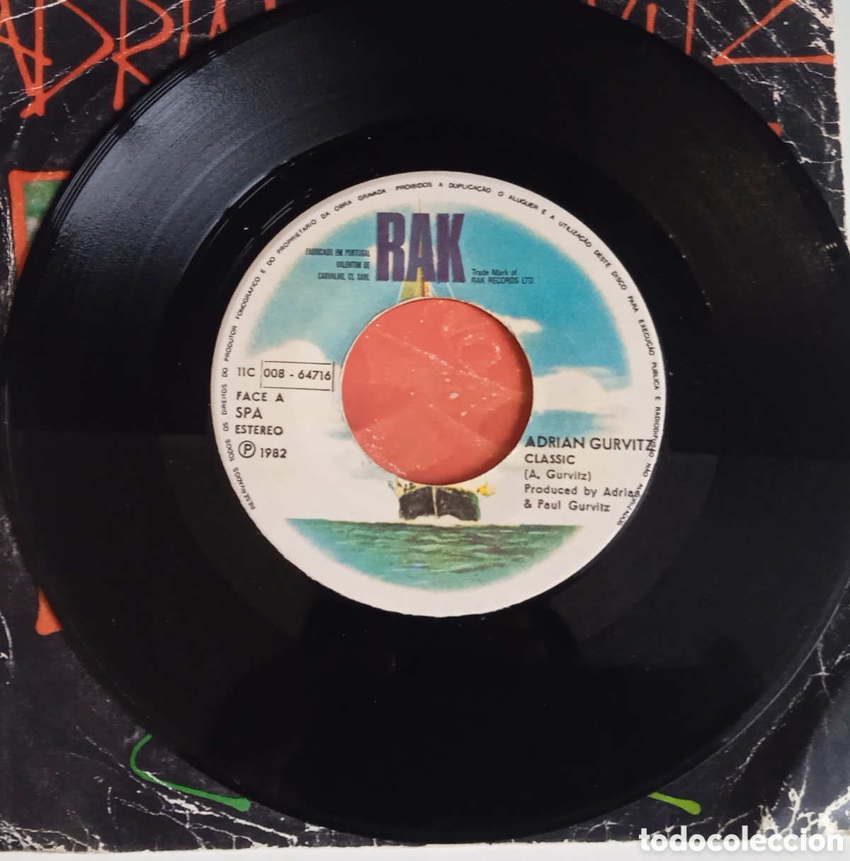Discos de vinilo: ADRIAN GURVITZ - Classic (1982) disco de vinilo single - Foto 5