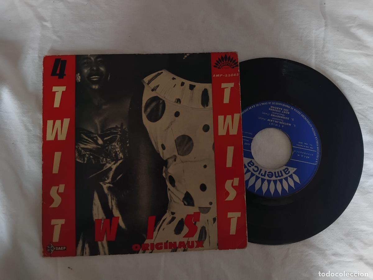 Discos de vinilo: 4 TWIST ORIGINALES. TUNDERBIROS/GLENN DERRY/BOBBY STEVENS/ THE BARDONS, EP AMERICA 1961
