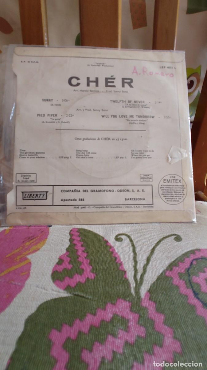 Discos de vinilo: CHER-EP SUNNY +3-SPAIN 1966 - Foto 2